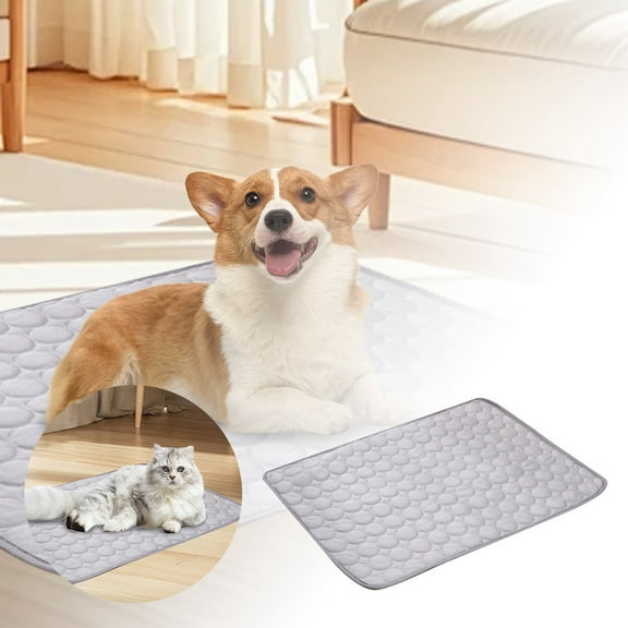 Dog Cooling Mat for Summer Self-Cooling Pet Pad for Dogs Cats, Non-Toxic Washable Cooling Bed,Leakproof Scratch-Resistant Design,Portable Chill Mat for Indoor Outdoor Use,Easy to Clean