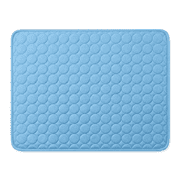 Dog Cooling Mat Upgraded Cooling Dog Bed Mat, Ice Silk Pet Self Cooling Pad Blanket Washable Pet Cooling Pad Cooling Mat for Dogs & Cats Indoor & Outdoor Car Seats Sky blue