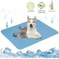 thumbnail image 1 of Dog Cooling Mat,Washable Dog Cooling Mat for Summer, Non-Slip Summer Crate Pad for Large Dog(M,Sky Blue), 1 of 9