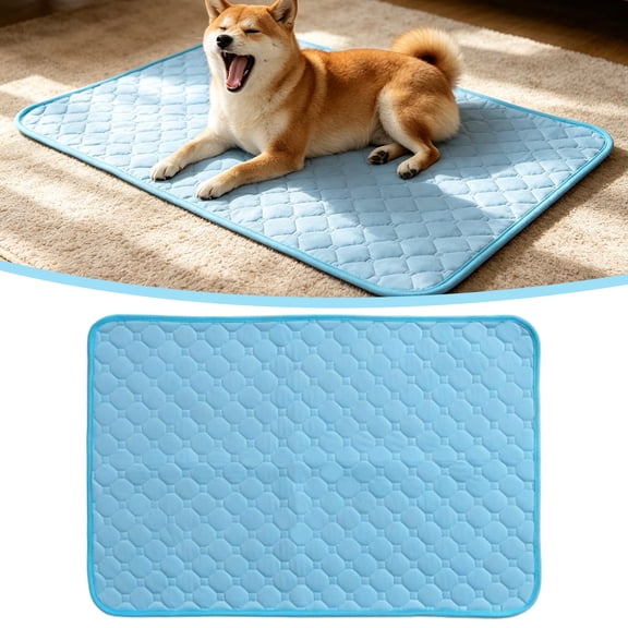 Dog Cooling Mats,Cooling Mat For Dogs,Cooling Pet Mat, Breathable Ice Silk Summer Pad For Dogs & Cats, Non-Slip Soft Cushion For Indoor Outdoor Use, Portable Pet Cooling Bed For Hot Weather Comfort