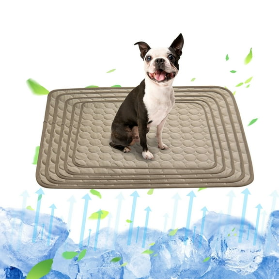 Dog Cooling Pad, Summer Pet Ice Mat Dog Mat Ice Silk Mat Cool Mat Pet Supplies, Pet Dog Self Cooling Pad,Cooling Mat for Dogs Self Cooling Pad(C, 19.7x24.4in)