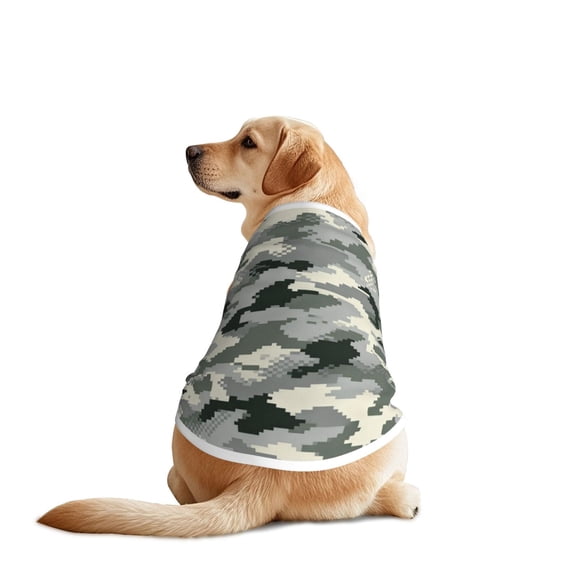 Dog Cooling Shirt Army Digital Camouflage Breathable Dog Shirt for Large Dogs, Sun Protection Dogs Vest Tank Top Sleeveless Pet Clothes XX-Large
