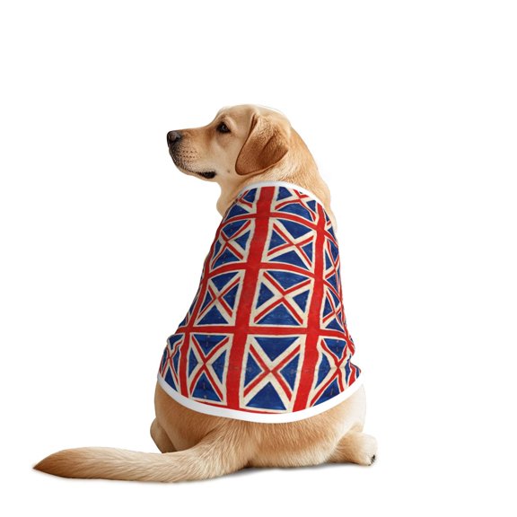Dog Cooling Shirt Union Jack All Uk Flag Breathable Dog Shirt for Large Dogs, Sun Protection Dogs Vest Tank Top Sleeveless Pet Clothes 3X-Large