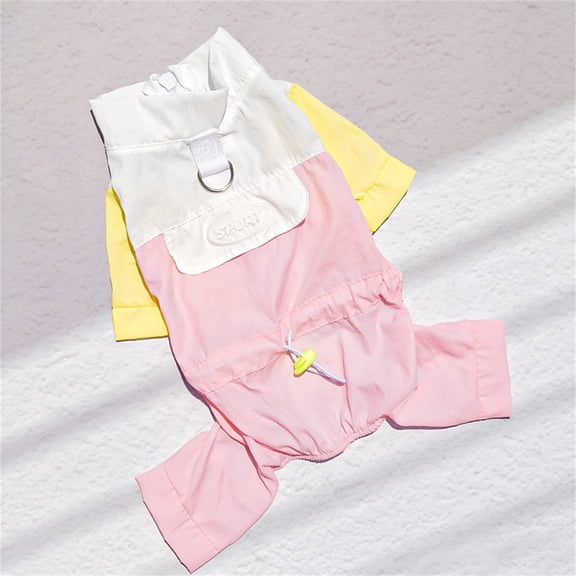 Dog Cooling Vest with D-Ring Dog Tshirt Sun Protection Small Puppy Clothes for Girls Boys Stretchy Shirts for Dogs Lightweight Breathable Shirt French Bulldog Frenchie Dachshund Clothes(Pink,XL)