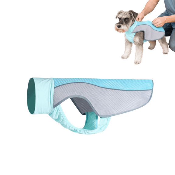 Dog Cooling Vest for Summer, Breathable Mesh Cooling Shirt Jacket for Dogs Summer Heat Relief, Lightweight Cooling Dog Pet Cooler Suit for Outdoor Hiking Walking Hot Weather,S
