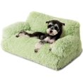 thumbnail image 1 of Dog Couch, Small Dog Bed with Removable Washable Cover, Cute Cat Couch for Pets, Cat Beds for Indoor Cats with Anti-Slip Bottom (Green), 1 of 14