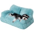 thumbnail image 1 of Dog Couch, Small Dog Bed with Removable Washable Cover, Cute Cat Couch for Pets, Cat Beds for Indoor Cats with Anti-Slip Bottom (Lake Blue), 1 of 15