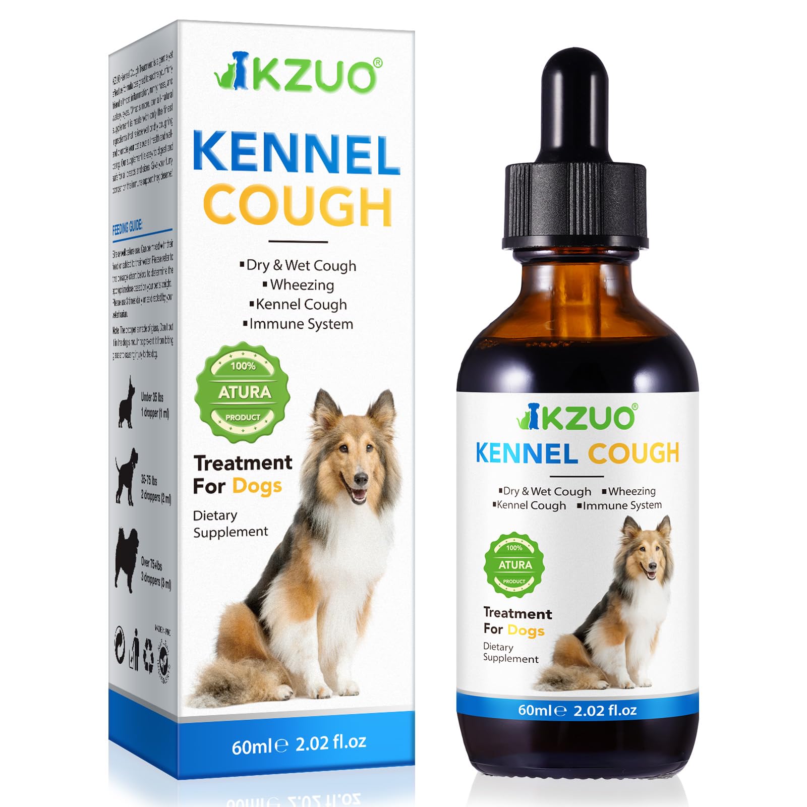 Dog Cough Treatment STF9 Kennel Cough Drops for Dogs, 100 Natural
