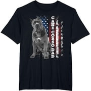 Dog Course Dad, Dog Owner Italian Mastiff USA American Flag T-Shirt