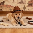 thumbnail image 1 of Dog Cowboy Hat for Small Dogs and Cats, Adjustable Pet Costume Hat for Halloween, Parties and Funny Photos, 1 of 6
