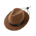 thumbnail image 1 of Dog Cowboy Hat with Adjustable Rope Fashion Photo Prop Pet Halloween Christmas Street Hat Dog Accessories, 1 of 8