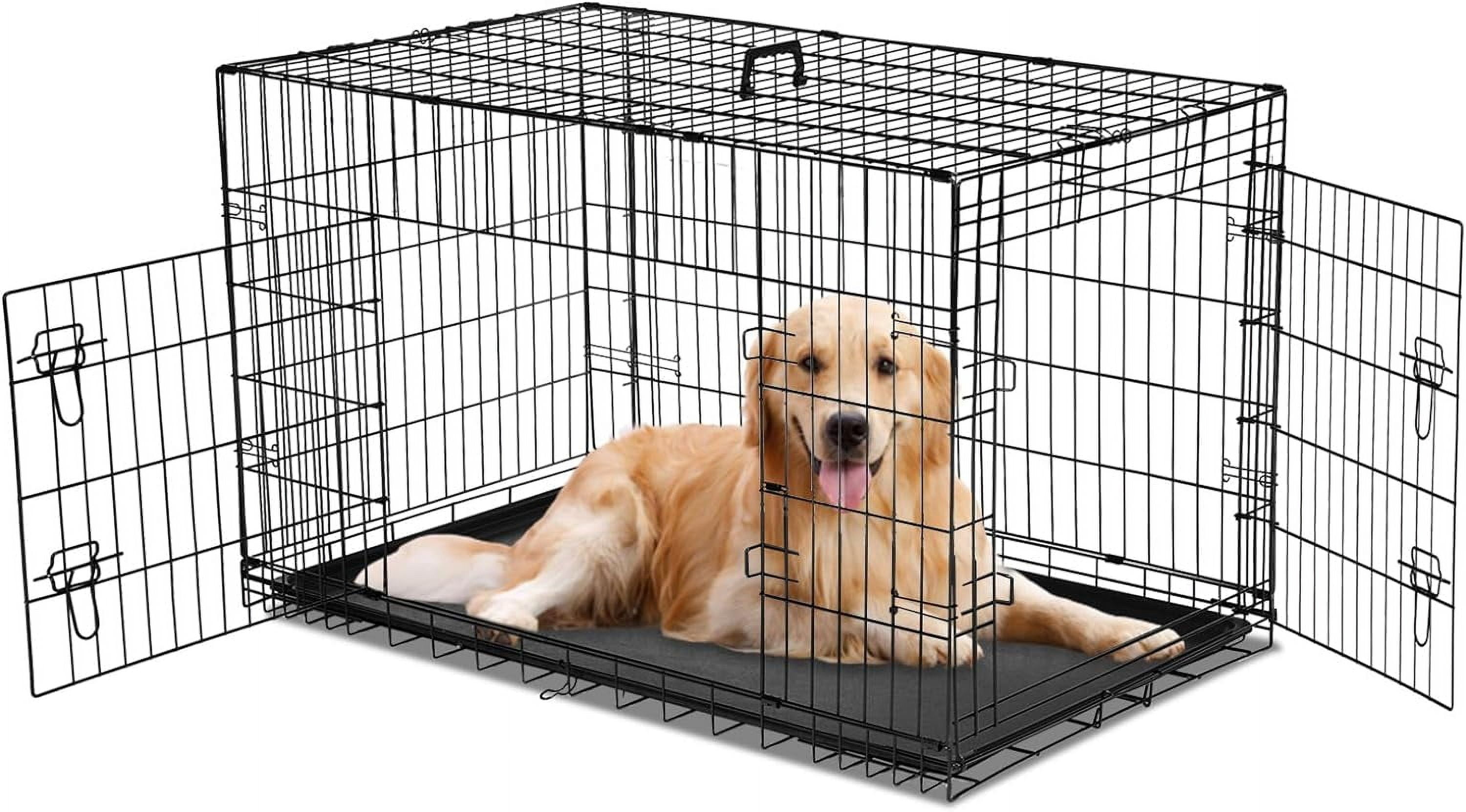 Visual Reference: Dog Crate 36 Inch Medium Wire Kennel With Divider Panel
