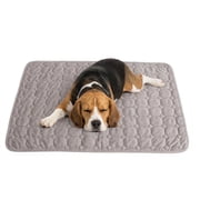 Dog Crate Mat,30 x 20 inch Dog Kennel Mat with Anti-Slip Bottom, Washable Soft Corduroy Dog Mat with Three-dimensional Texture and Durable Fine Hemming