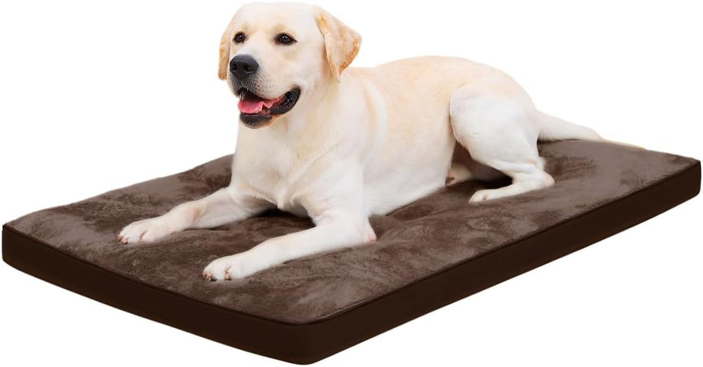 View of Dog Crate Bed for Large Size Dogs,Washable Dog Kennel Pad Ultra Soft ...