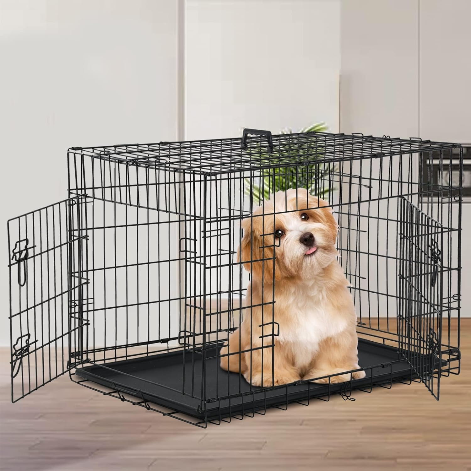 Dog Crate Dog Cage For Large Dogs Folding Mental Wire Dog Kennel preview