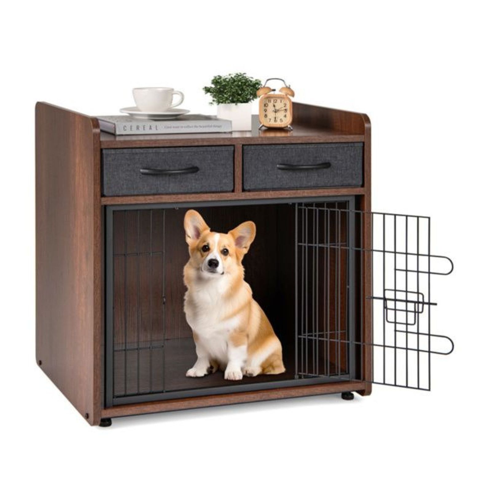 Photo inspiration: Fresh Look at Dog Crate Furniture 2 In 1 Dog Cage End Table