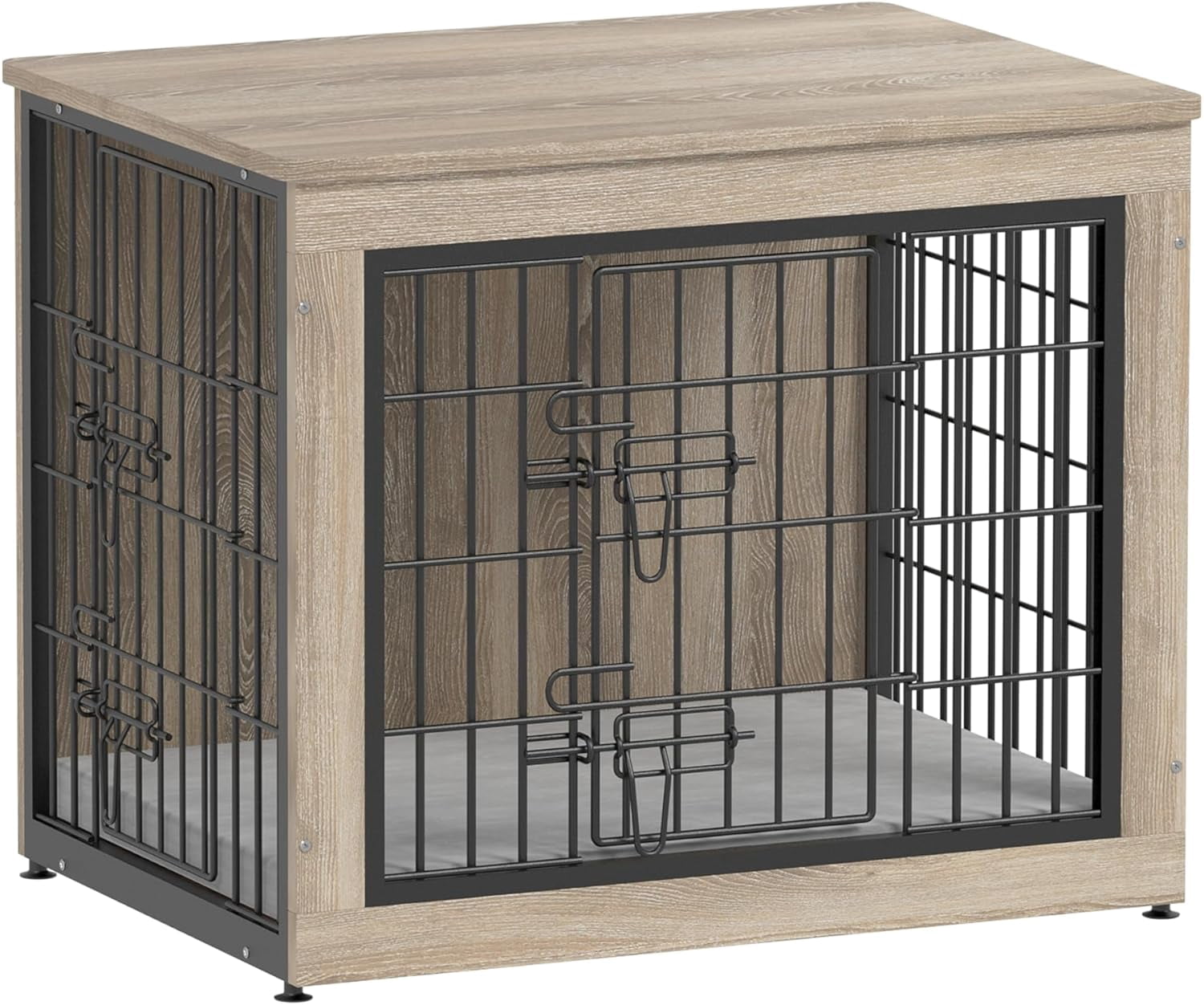 Dog Crate Reinforcement Options Reference: Dog Crate Furniture With Cushion Heavy Duty Reinforced Metal Mesh