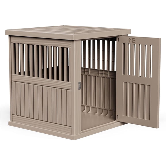 Dog Crate Furniture End Table Night Stand Furniture with Lockable Latch for Small to Large Dogs Side End Table, Modern Dogs Kennel Indoor