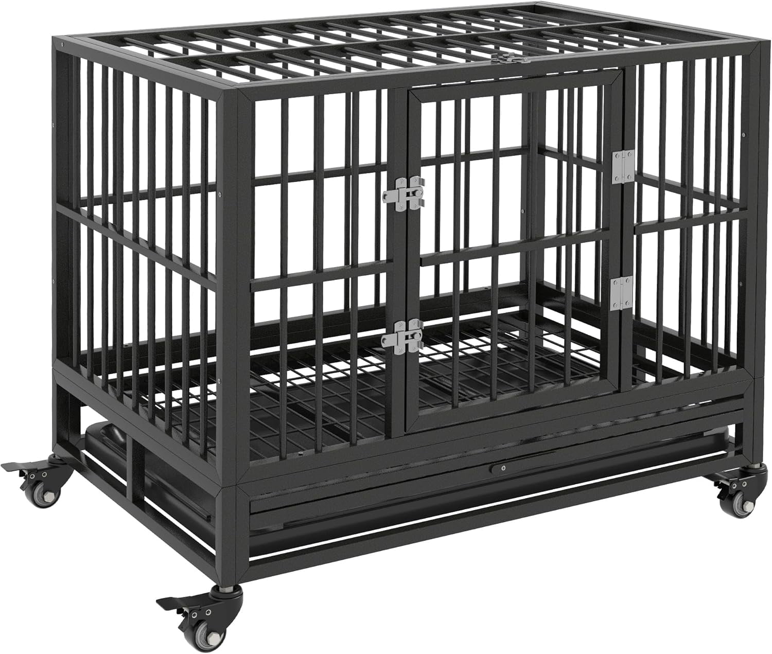 Photo inspiration: Gallery Detail: Dog Crate Furniture With Rotating Bowls 30 Inch Pet Kennel
