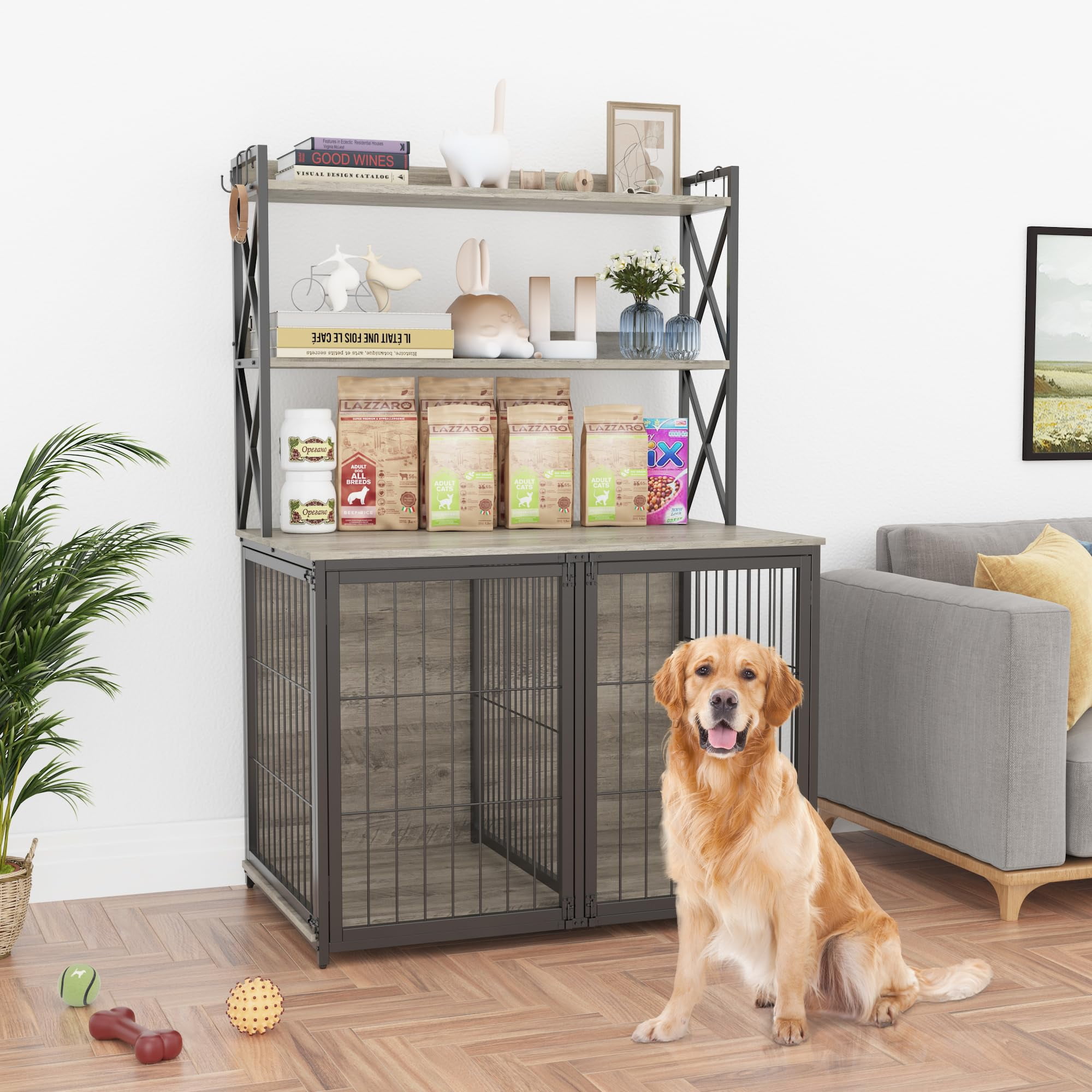 Large dog kennel with divider hotsell