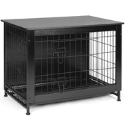 Richya Dog Crate Furniture Up to 45 lbs for Medium Dogs Side End Table, Pet Kennel for Indoor