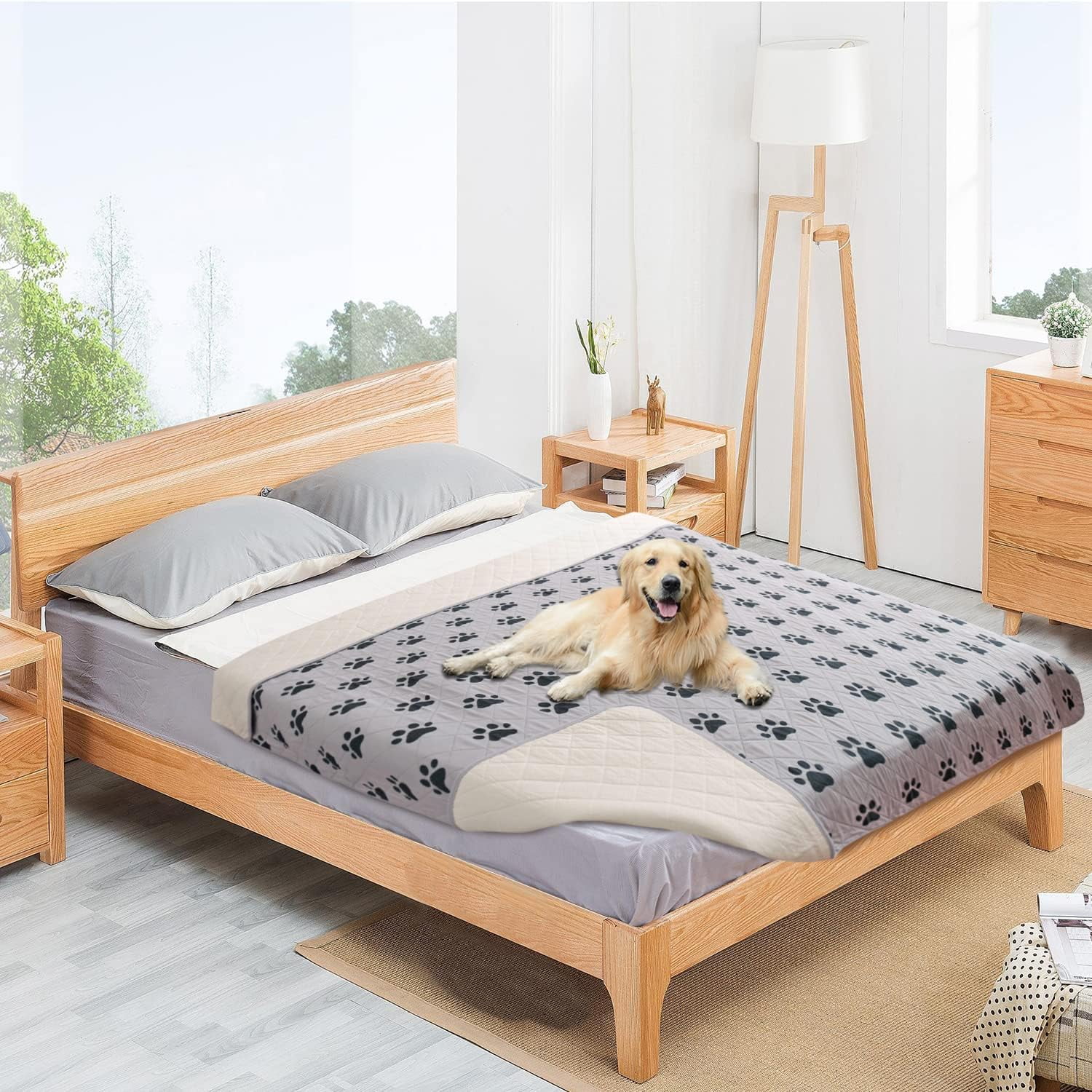 Dog Crate Pads Dog Pee Pads Rugs Washable Dog Pads, Non Slip Puppy Pee Pads for Small Dogs, Waterproof Pet Pad Rug, Dog Whelping Training Pads for Dogs, 2 Pieces, 20"x30"