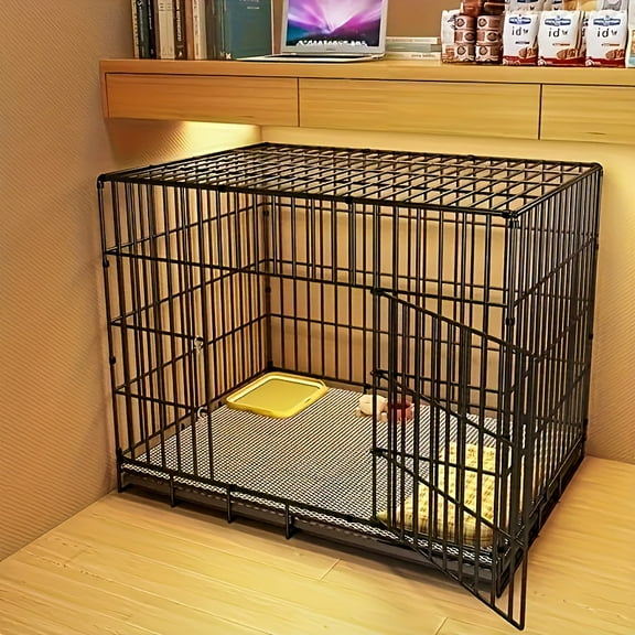 Dog Crate with Tray, Foldable And Easy to Install, Suitable for Small And Medium-Sized Dogs, Rabbits And Cats, Indoor And Outdoor Use