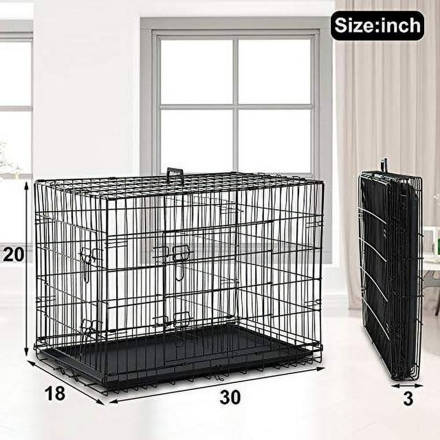 Dog Crates for Medium Dogs Dog Cages Folding Dog Kennels Metal Wire Crates Pet Animal