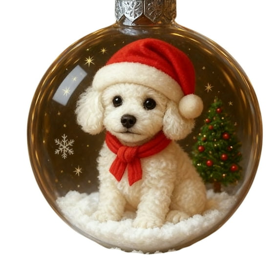 Dog Crystal Ball,Puppy Crystal Ornament,Dog Figurine Snow Globe,Hand-Painted Dog Decoration,Pet-Themed Crystal Ball,Home Decor Dog,Dog Lover Gift,Dog Miniature Display,Magical Dog Scene