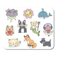 thumbnail image 1 of Dog Cute Cartoon Pin Badge Mermaid Applique Attitude Boston Mousepad Mouse Pad Mouse Mat 9x10 inch, 1 of 3