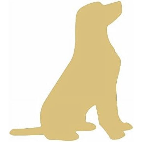 Dog Cutout Unfinished Wood Animal Everyday Decor Dog Lover Door Hanger MDF Shape Canvas Style 1 (24")