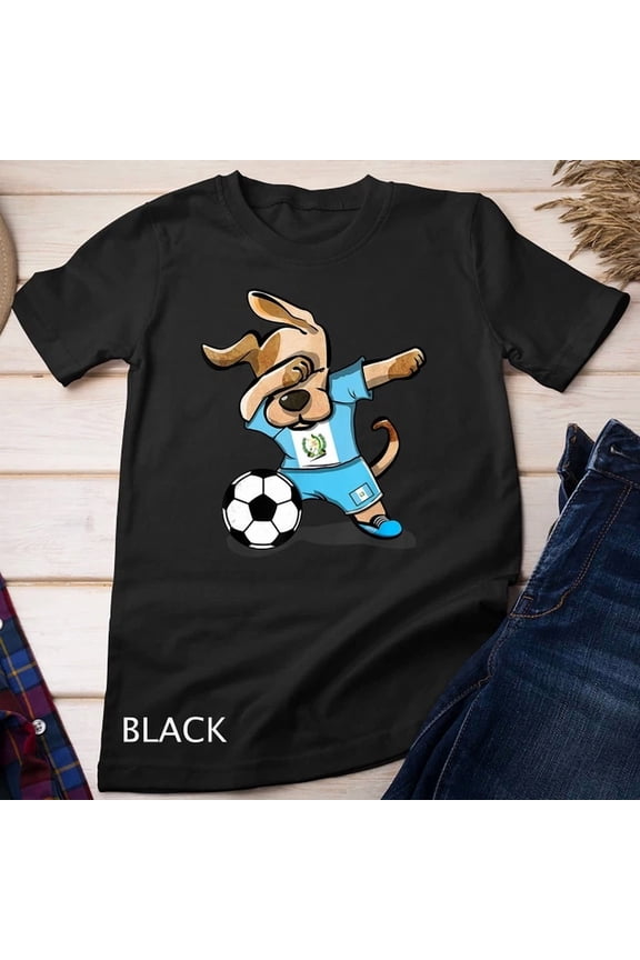 Dog Dabbing Guatemala Soccer Jersey Shirt Football Lover Tee Unisex S-5XL T-Shirt