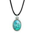 thumbnail image 1 of Dog Dad Antiqued Oval Charm Pendant with Black Satin Cord, 1 of 3