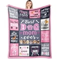 thumbnail image 1 of Dog Dad Blanket, 80" X 60", Blue, Polyester, Plush, Dog Dad Gifts, 1 of 6
