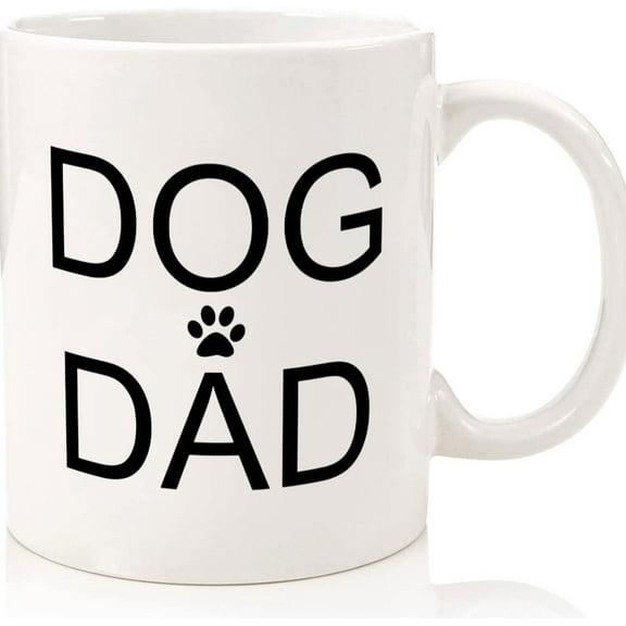 Dog Dad Coffee Mug Mans Best Friend Mug Gift For Dog Lovers Fathers, Ceramic Novelty Coffee Mugs 11oz, 15oz Mug, Tea Cup, Gift Present Mug For Birthday, Christmas Thanksgiving Festival