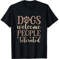 thumbnail image 1 of Dog Dad / Dog Mom - Dogs Welcome People Tolerated - Classic T-Shirt, 1 of 4