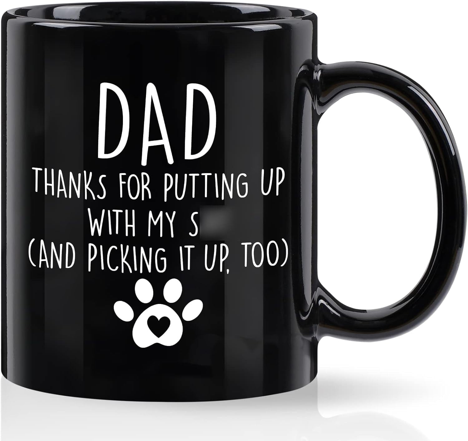 Andaz Press Funny Dog Dad Coffee Mug - 11 Oz Ceramic Mug, 'Bite In Nuts And Run To You' Gift For Newfoundland Dog Lovers