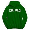 thumbnail image 1 of Dog Dad Graphic Irish Green Men's Cotton Pullover Hoodie, 1 of 1
