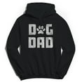 thumbnail image 1 of Dog Dad Humor Graphic Black Men's Crewneck Sweatshirt Hoodie, 1 of 1