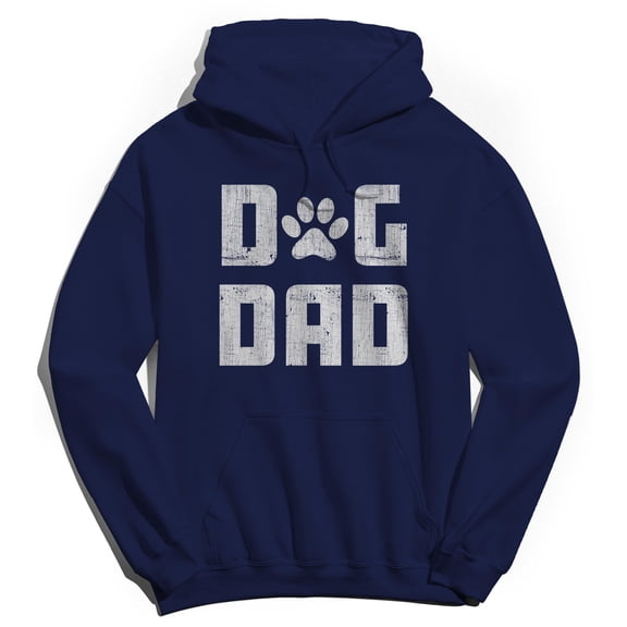 Dog Dad Humor Graphic Navy Men's Crewneck Sweatshirt Hoodie