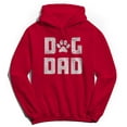 thumbnail image 1 of Dog Dad Humor Graphic Red Men's Crewneck Sweatshirt Hoodie, 1 of 1