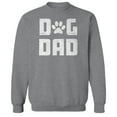 thumbnail image 1 of Dog Dad Humor Graphic Sport Grey Men's Crewneck Sweatshirt, 1 of 1
