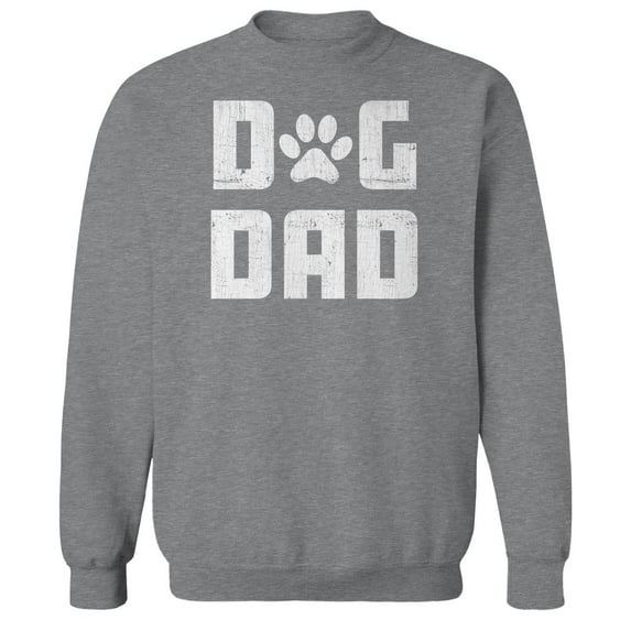Dog Dad Humor Graphic Sport Grey Men's Crewneck Sweatshirt
