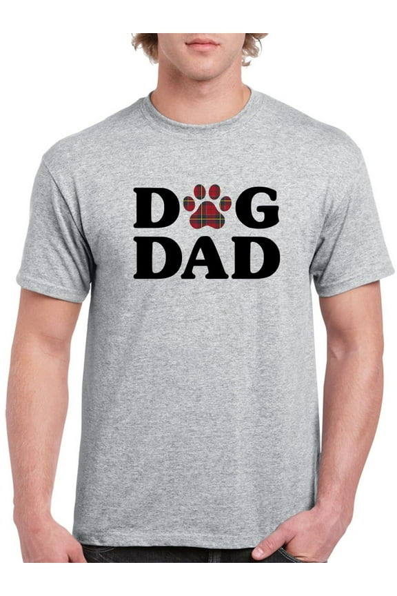 Dog Dad Men T-Shirt, Male Large