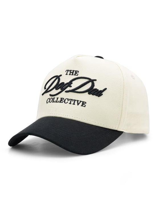Dog Dad Trucker Hat for Men, Dog Lovers Gift for Birthday Father's Day from Wife Daughter Son, Vintage Two-Tone 3D Embroidery Baseball Cap for Casual Wear