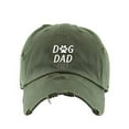 thumbnail image 1 of Dog Dad Vintage Baseball Cap Embroidered Cotton Adjustable Distressed Dad Hat Olive, 1 of 1