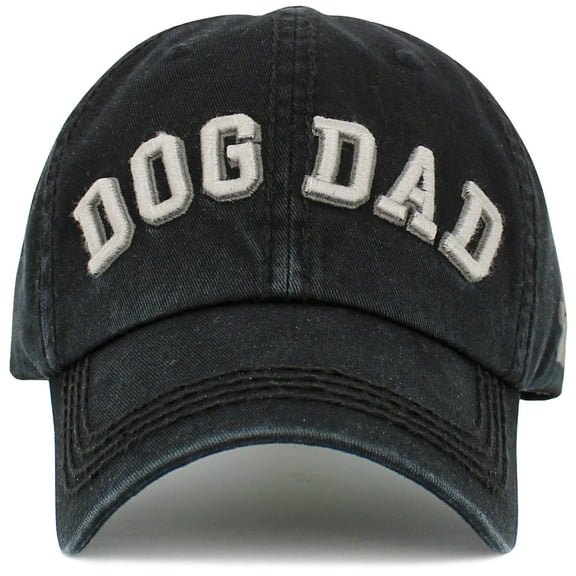 Dog Dad Washed Baseball Cap Womens Mens Unisex Paw