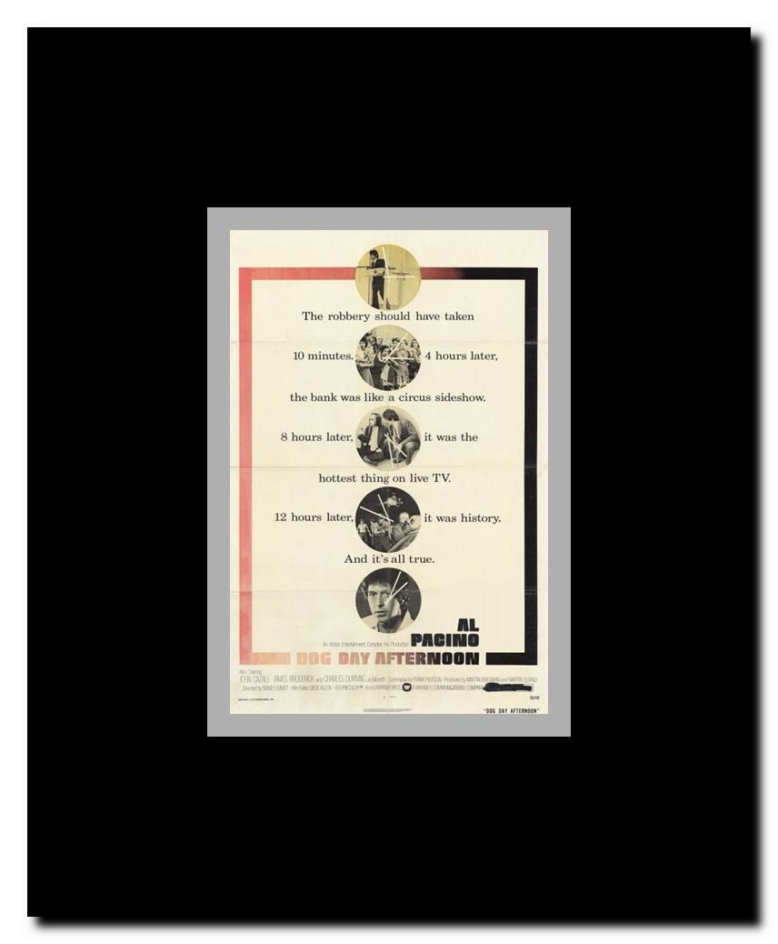 Dog Day Afternoon Framed Movie Poster