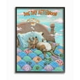 thumbnail image 1 of Dog Day Afternoon Funny Cartoon Pet Design Framed Giclee Texturized Art by Gary Patterson, 1 of 7
