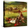 thumbnail image 1 of "Dog Days of Summer", June 25, 1955 Stretched Canvas Print by John Clymer, 16" x 16", Sold by Art.com, 1 of 4